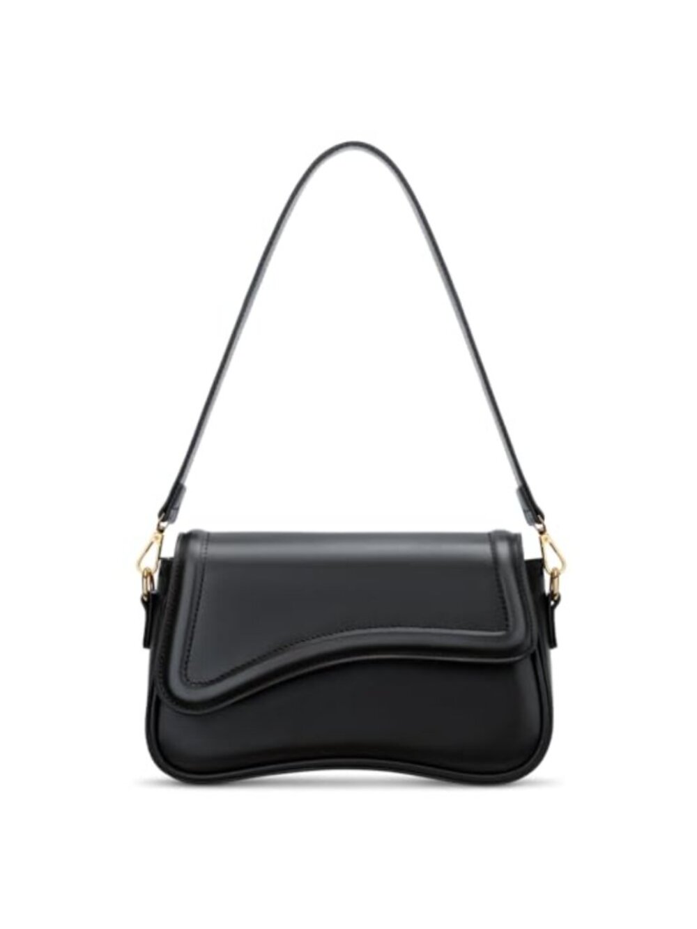 Faux Leather Shoulder Bag Women Hobo Purse Clutch Detachable Chain